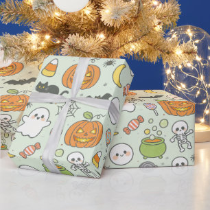Papel de regalo divertido y espeluznante para fies