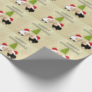 Papel De Regalo Divertidos Navidades de moda Santa personalizado o