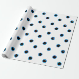Papel De Regalo Divertidos ojos azules