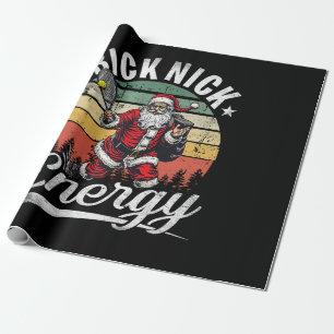 Papel De Regalo Diviértete Gran Energía De Nick Santa Tenis Navida