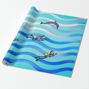 PAPEL DE REGALO DIVISIONES SCUBA CON DEPÓSITO NITROX Y DOLFONO