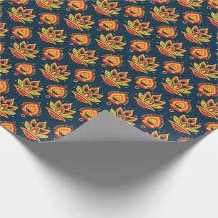 Papel De Regalo Diwali Flame Lotus Harmony