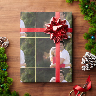 Papel De Regalo DIY Crea Tu Propio Texto de Foto Personalizado Per