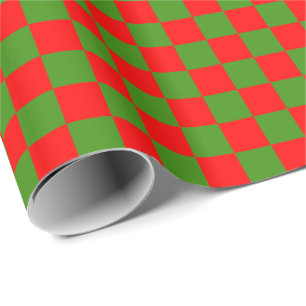 Papel De Regalo DIY Cualquier Color/ Cuadros Verdes