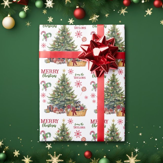 Papel De Regalo Doberman Pinscher Puppy Under Tree (Subido por el creador)