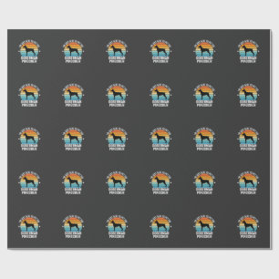 Papel De Regalo Doberman Pinscher Retro Acaricia