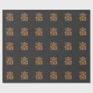 Papel De Regalo Doble doble trabajo y problema de Halloween_1