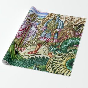 Papel De Regalo "Dobrynya Nikitich rescata a Zabava" de Ivan Bilib