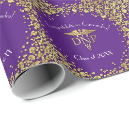 Papel De Regalo Doctor of Nursing Practice Graduation Purple Gold