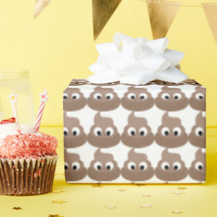 PAPEL DE REGALO DOCUMENTO DE BRAPEO DE CUMPLEAÑOS DE POOP FUNNY