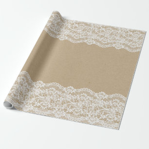 Papel De Regalo Documentos de cordón blancos del arte 11