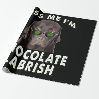 Papel De Regalo Dog Lover | Bésame soy Labrish de chocolate