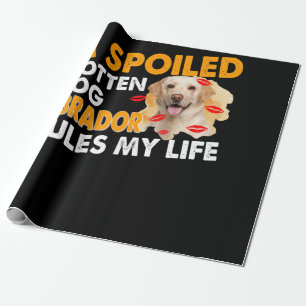 Papel De Regalo Dog Lover El labrador podrido malogrado gobierna