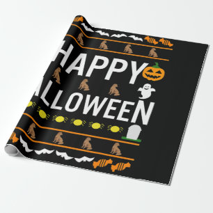 Papel De Regalo Dog Lover   Feliz chocolate de Halloween Labrador