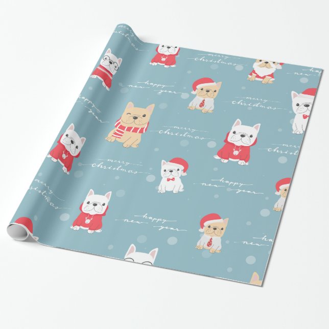 Papel De Regalo Doggy - Regalo de Navidades (Desenrollado)
