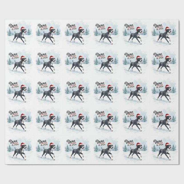 Papel De Regalo Dogo danés hermoso (Superficie plana)