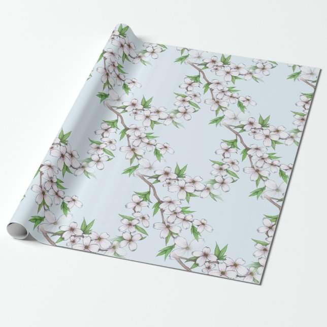 Papel De Regalo Dogwood (Desenrollado)