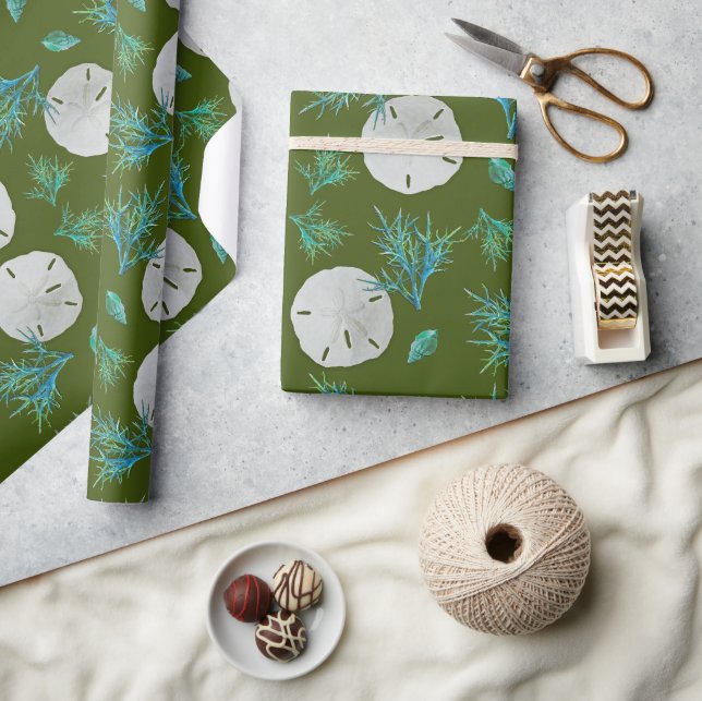 Papel De Regalo Dólar de Arena Coral Marino (Artesanía)