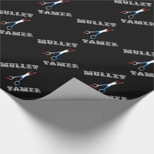 Papel De Regalo domador de mullet barber divertido vintage