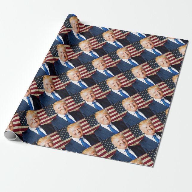 Papel De Regalo Donald Trump (Desenrollado)