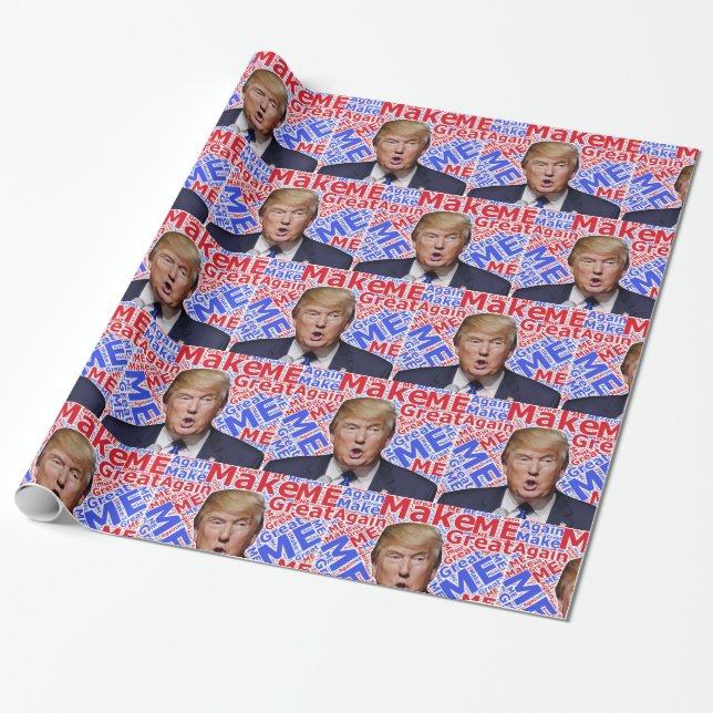 Papel De Regalo Donald Trump (Desenrollado)