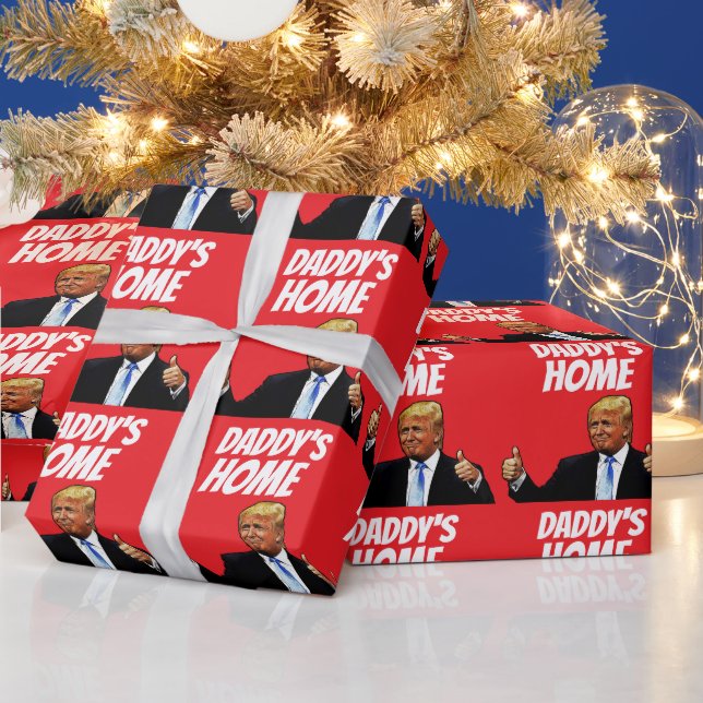 PAPEL DE REGALO DONALD TRUMP DADDY'S HOME CHRISTMAS (Vacaciones)