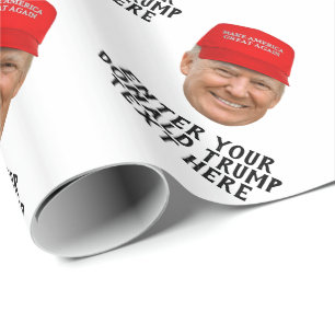 PAPEL DE REGALO DONALD TRUMP MAGA PERSONALIZADA