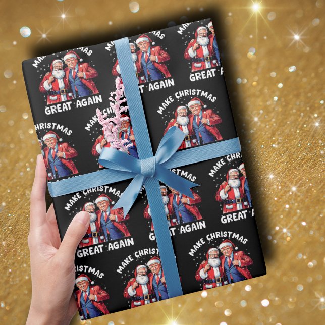 Papel De Regalo Donald Trump Santa Claus | Trump Santa Gift (Subido por el creador)