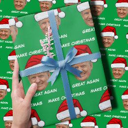 Papel De Regalo Donald Trump Santa hace grandes a los Navidades de