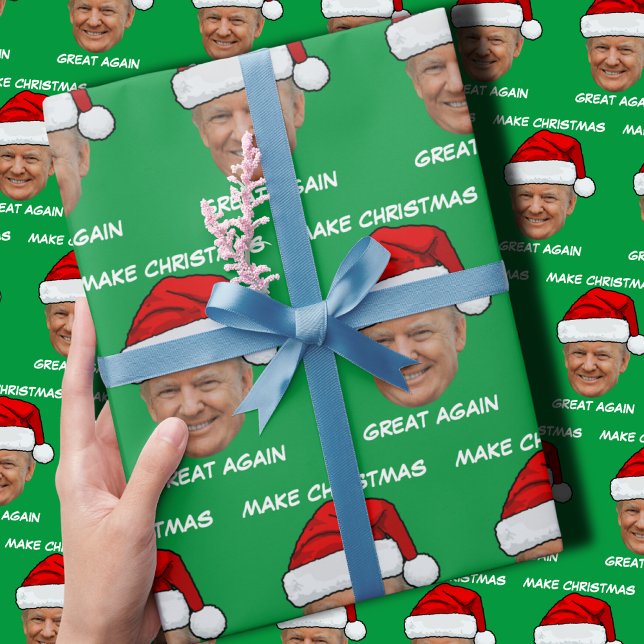 Papel De Regalo Donald Trump Santa hace grandes a los Navidades de (Subido por el creador)