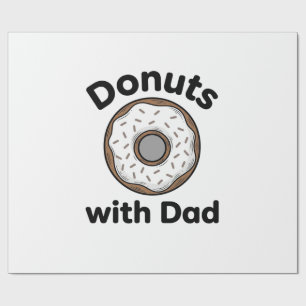 Papel De Regalo Donas Con Papá Diseño De Camiseta De Donut Vintage