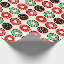 Papel De Regalo Donas Glasadas Coloridas