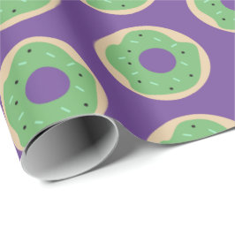 Papel De Regalo Donas Glaseadas con Sprinkles Lindas de Halloween