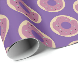 Papel De Regalo Donas Glaseadas con Sprinkles Lindas de Halloween