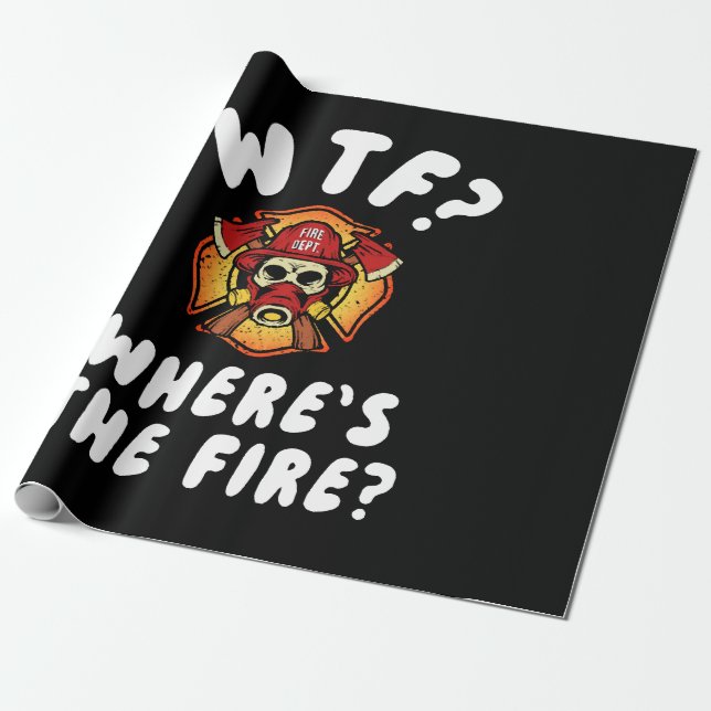 Papel De Regalo ¿Dónde está el bombero? (Desenrollado)