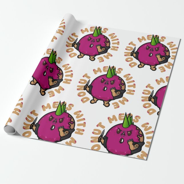 Papel De Regalo Donut Mess conmigo (Desenrollado)