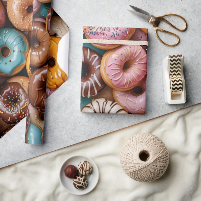 Papel De Regalo Donut Wrapping Paper (Artesanía)