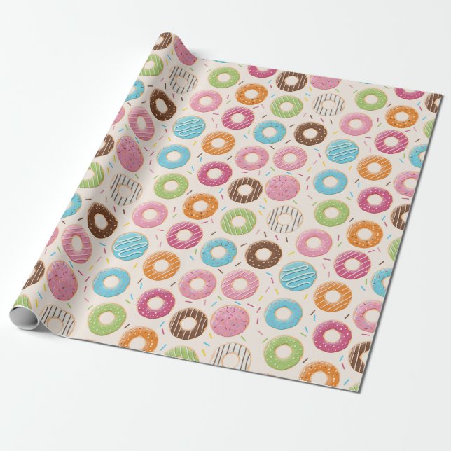 Papel De Regalo Donuts (Desenrollado)