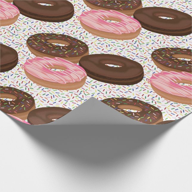 Papel De Regalo Donuts con Fiesta de Sprinkles (Esquina)