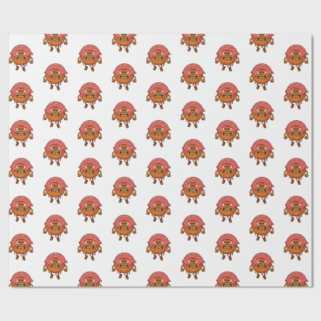 Papel De Regalo Donuts furiosos II (Superficie plana)