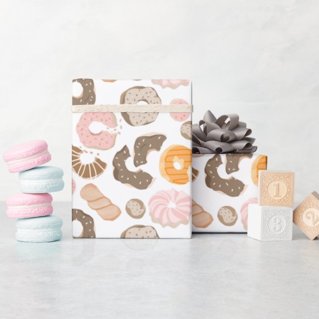 Papel De Regalo Donuts Lindos Dulces Golosinas (Baby Shower)