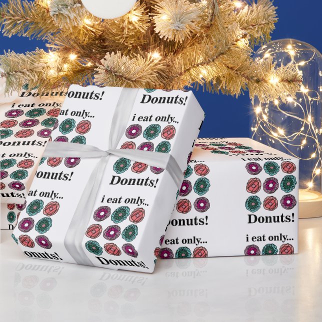 Papel De Regalo Donuts que solo como donuts (Vacaciones)