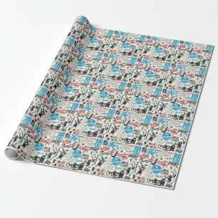 Papel De Regalo Doodle de Jazz: Mezcla de Música Ecléctica