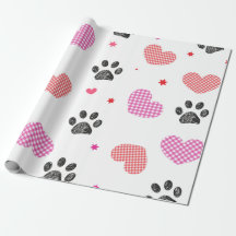 Doodle pata y corazones
