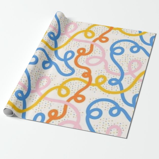 Papel De Regalo Doodling (Desenrollado)