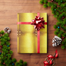 Papel de regalo dorado