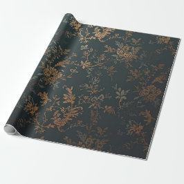 Papel de regalo dorado barroco | Floral 