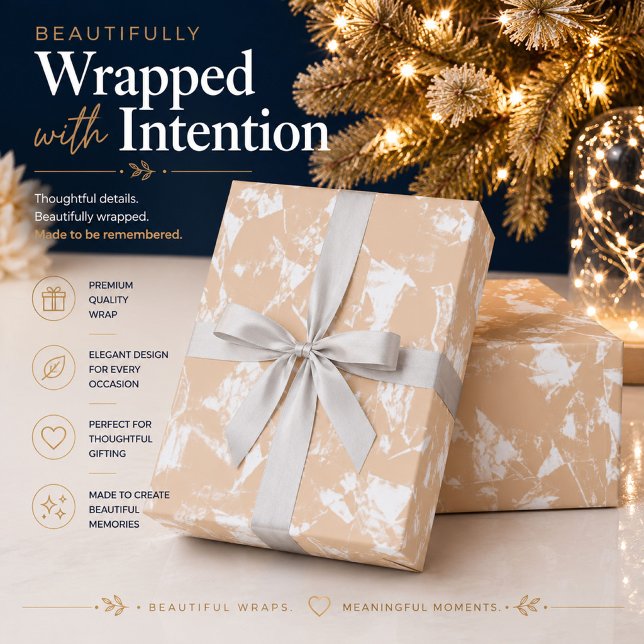 Papel de regalo dorado champán personalizado (Subido por el creador)