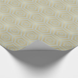 Papel De Regalo Dorado de lujo y estampado de marfil