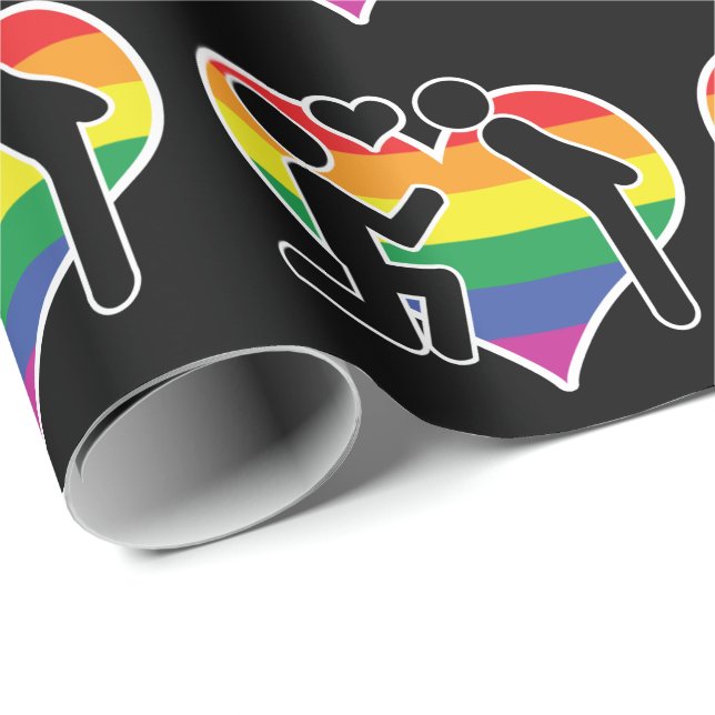 Papel De Regalo Dos Aumentan La Propuesta (Esquina del rollo)